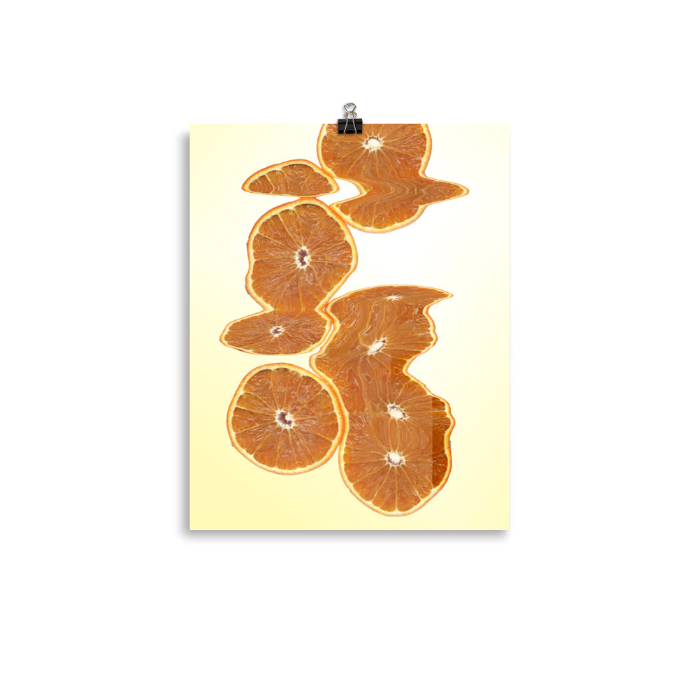 Fresh Orange Scanography Enhanced Matte Photo Paper Print