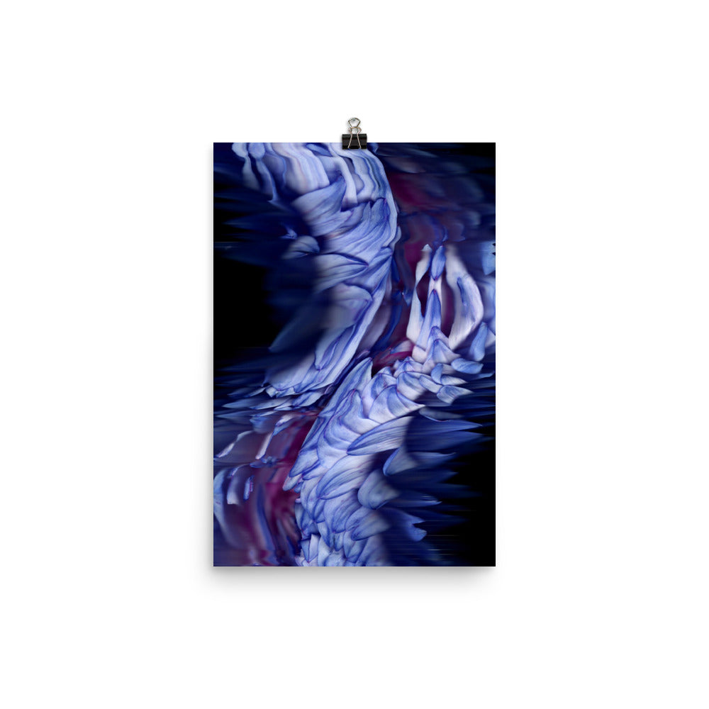 Stellar Dahlia no. 01 Scanner Art Enhanced Matte Photo Paper Print