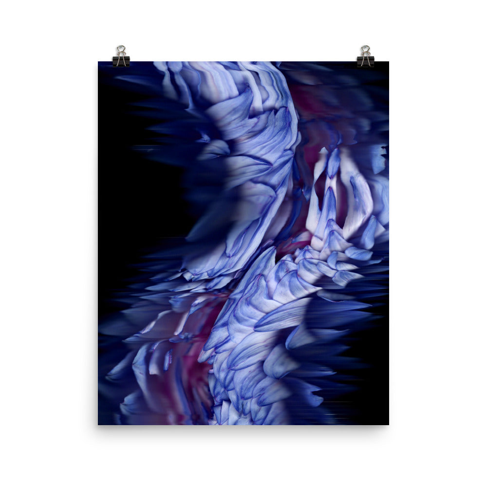 Stellar Dahlia no. 01 Scanner Art Enhanced Matte Photo Paper Print