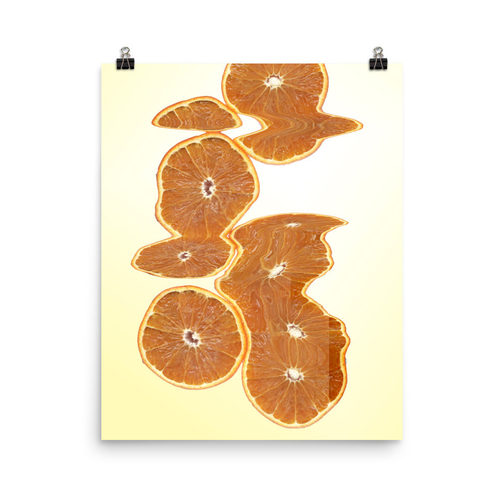 Fresh Orange Scanography Enhanced Matte Photo Paper Print