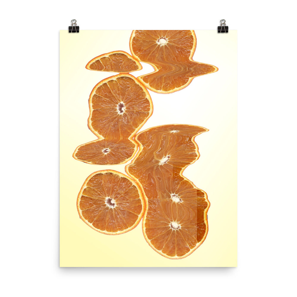 Fresh Orange Scanography Enhanced Matte Photo Paper Print