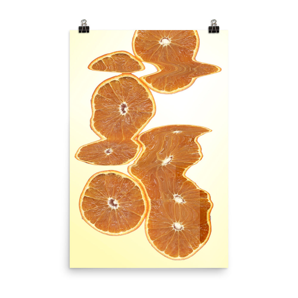 Fresh Orange Scanography Enhanced Matte Photo Paper Print