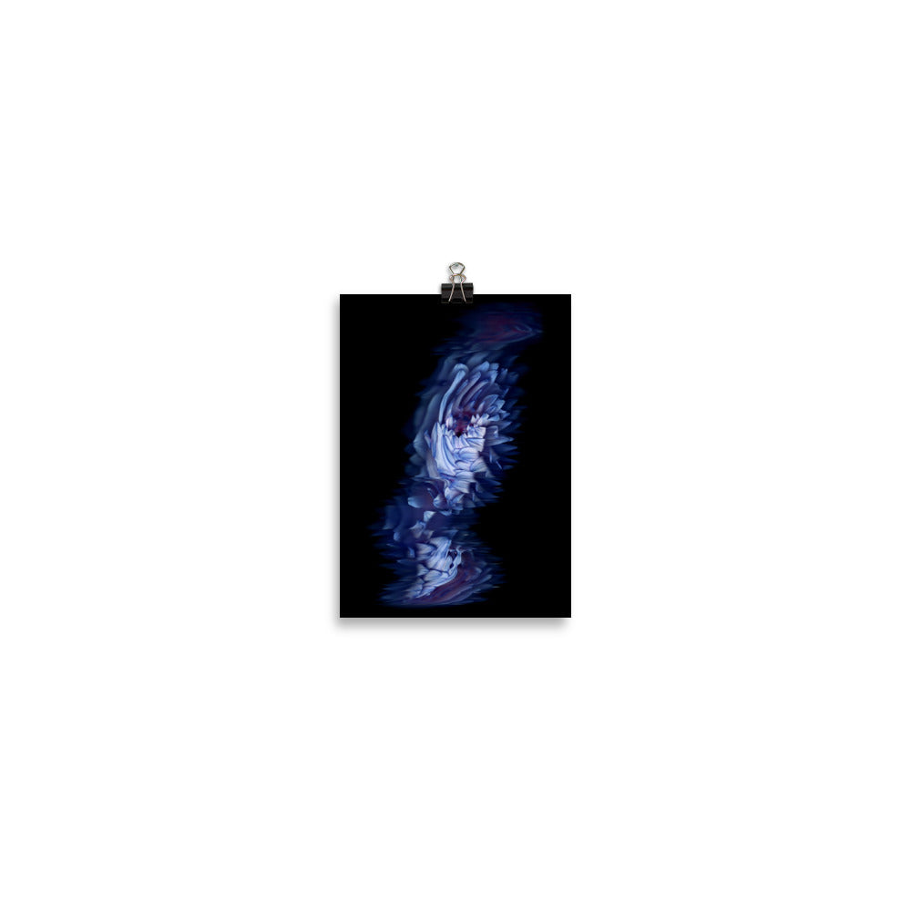 Stellar Dahlia no. 04 Scanner Art Enhanced Matte Photo Paper Print