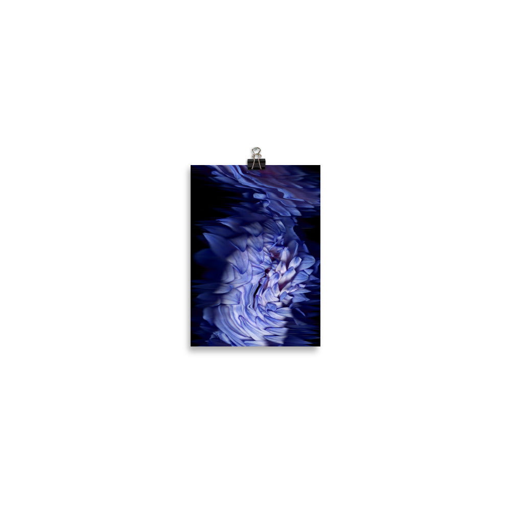 Stellar Dahlia no. 02 Scanner Art Enhanced Matte Photo Paper Print