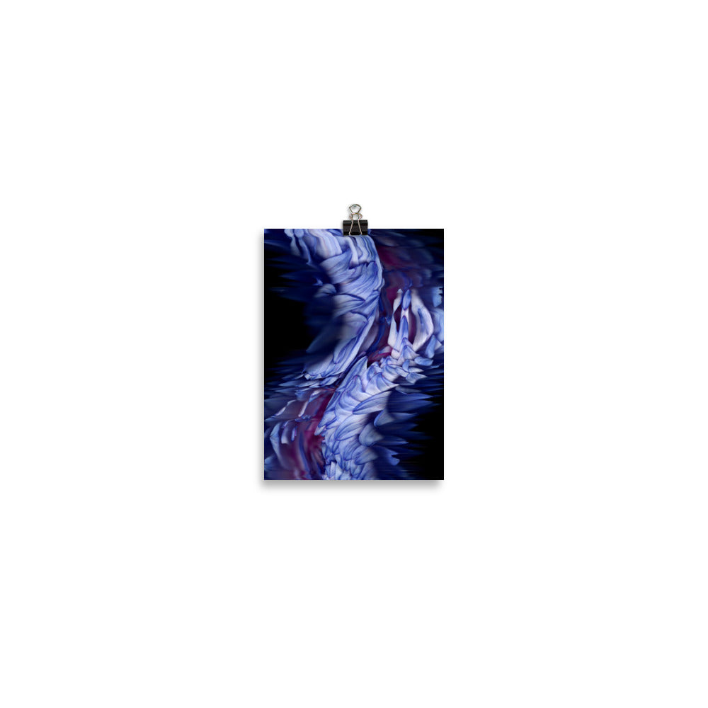 Stellar Dahlia no. 01 Scanner Art Enhanced Matte Photo Paper Print