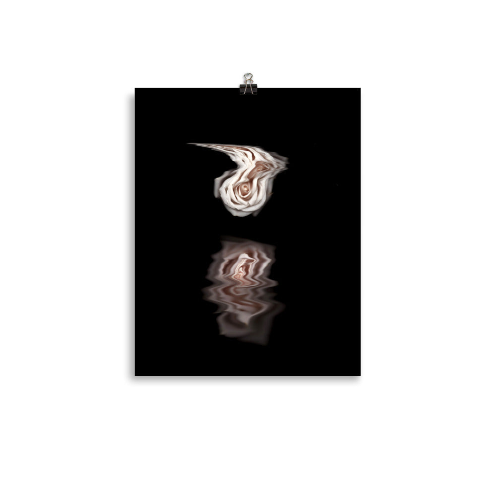 Pink Rose Mirage Scanography Photo Paper Print
