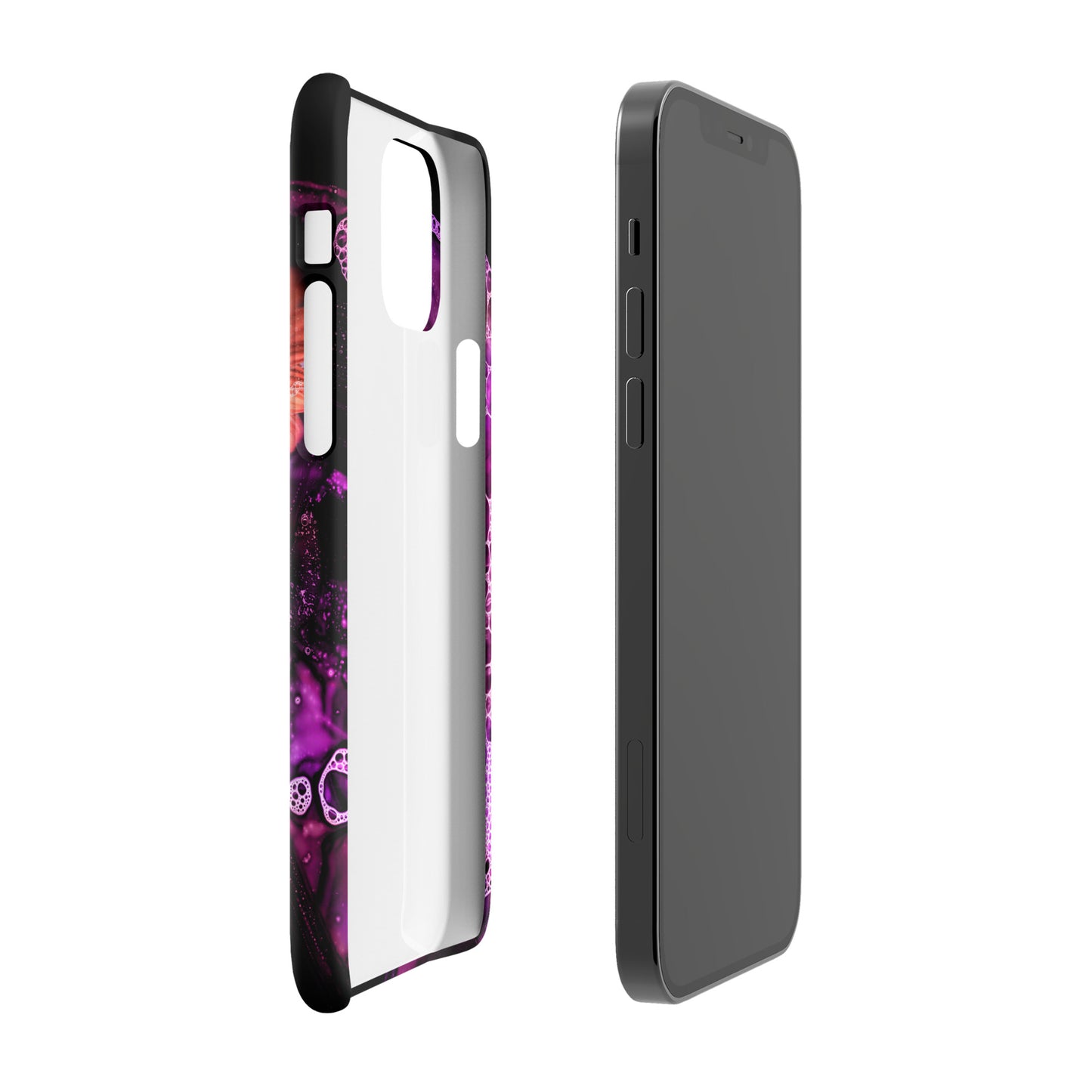 Pink Neon Bubble Gerbera Daisy Scanography Snap Case for iPhone®