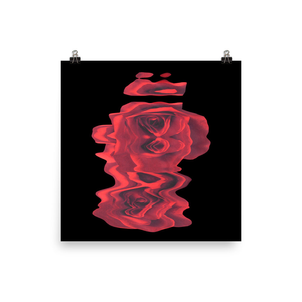 Rose Collection - no. 1 Scanography Matte Photo Paper Print