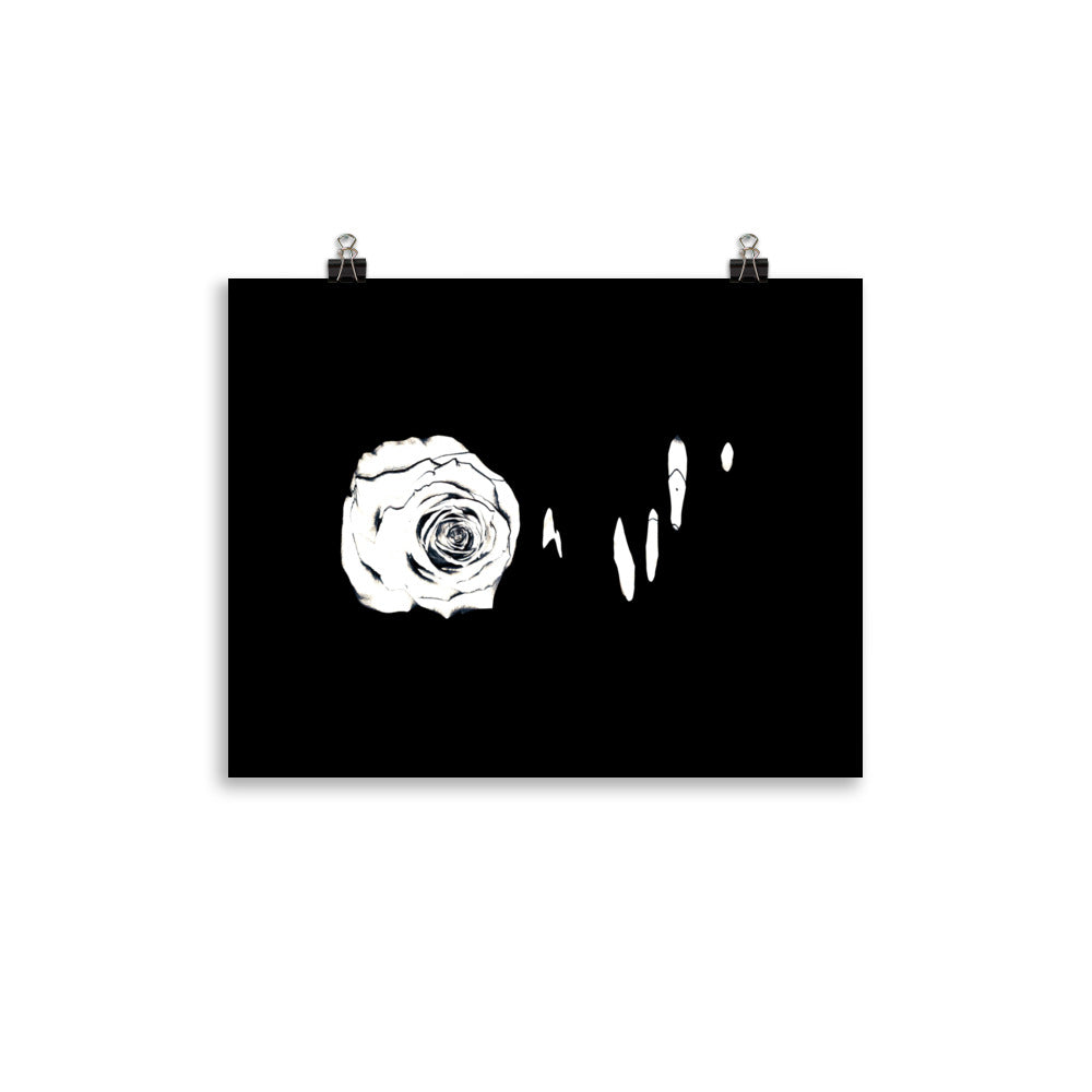 Silver Rose Collection - no. 3 Scanography Matte Photo Paper Print