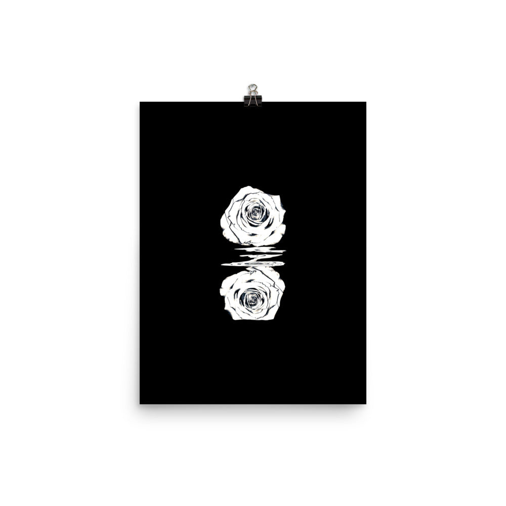 Silver Rose Collection - no. 2 Scanography Matte Photo Paper Print