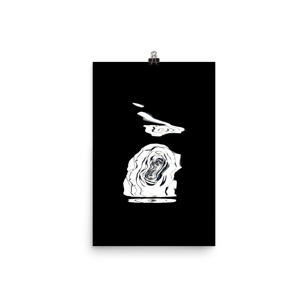 Silver Rose Collection - no. 4 Scanography Matte Photo Paper Print