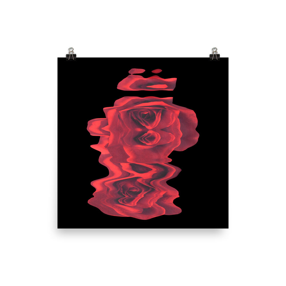 Rose Collection - no. 1 Scanography Matte Photo Paper Print
