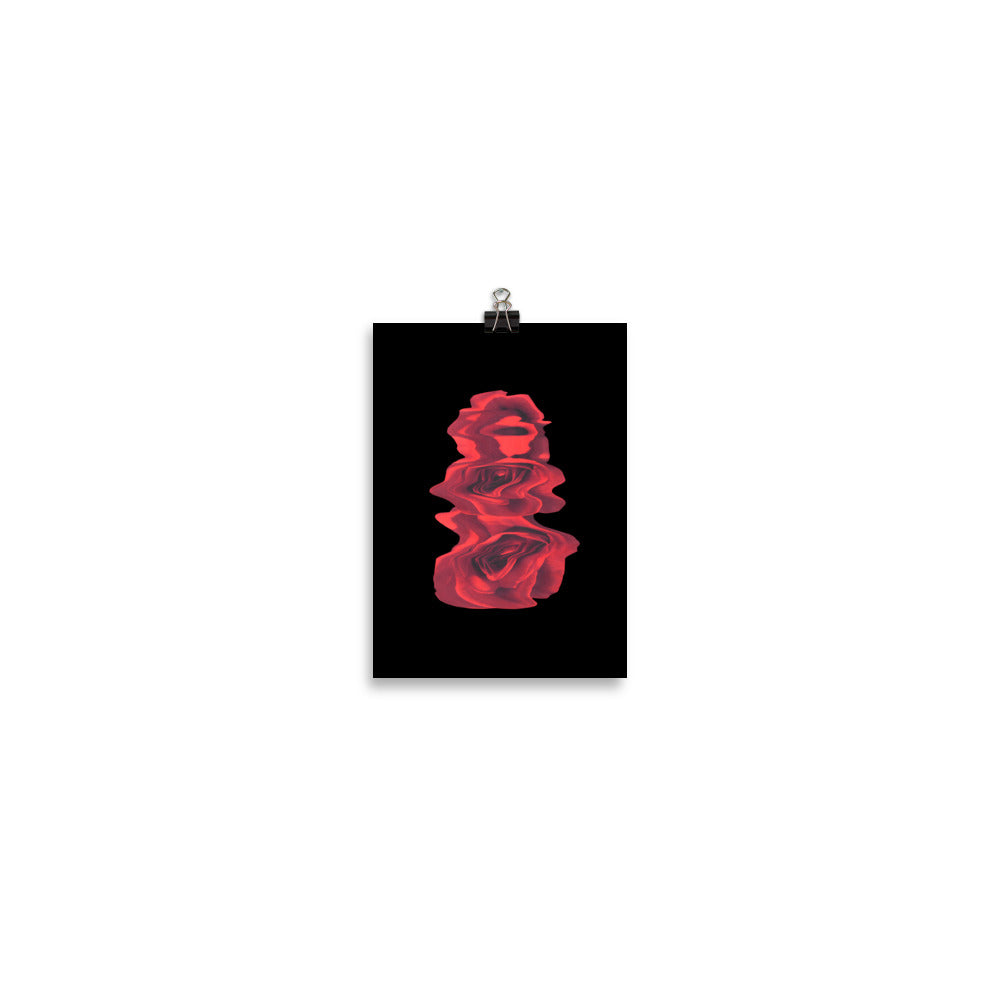 Rose Collection - no. 3 Scanography Matte Photo Paper Print