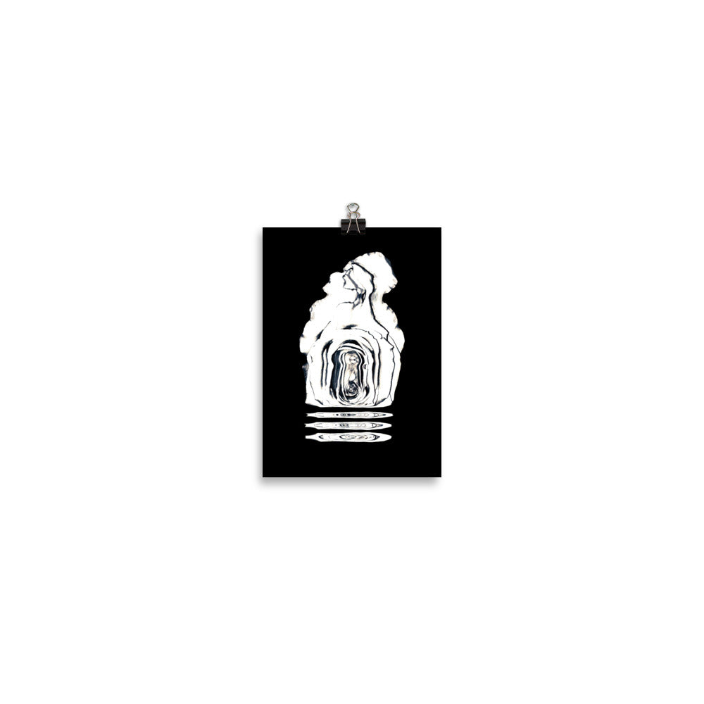 Silver Rose Collection - no. 1 Scanography Matte Photo Paper Print