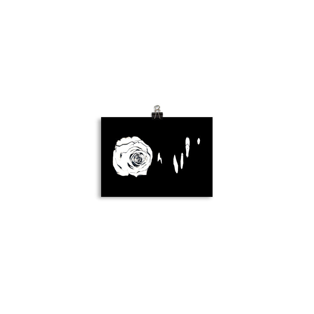 Silver Rose Collection - no. 3 Scanography Matte Photo Paper Print