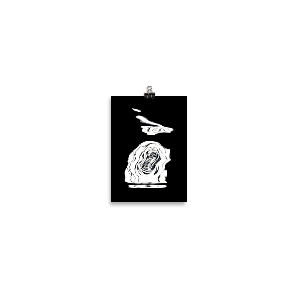 Silver Rose Collection - no. 4 Scanography Matte Photo Paper Print
