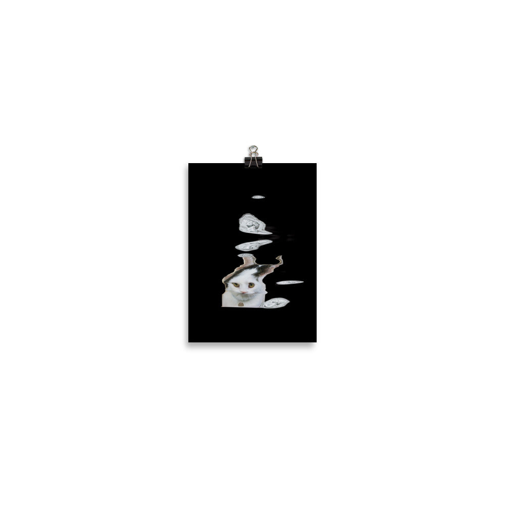 Wednesday Cat Scanner Art Matte Print