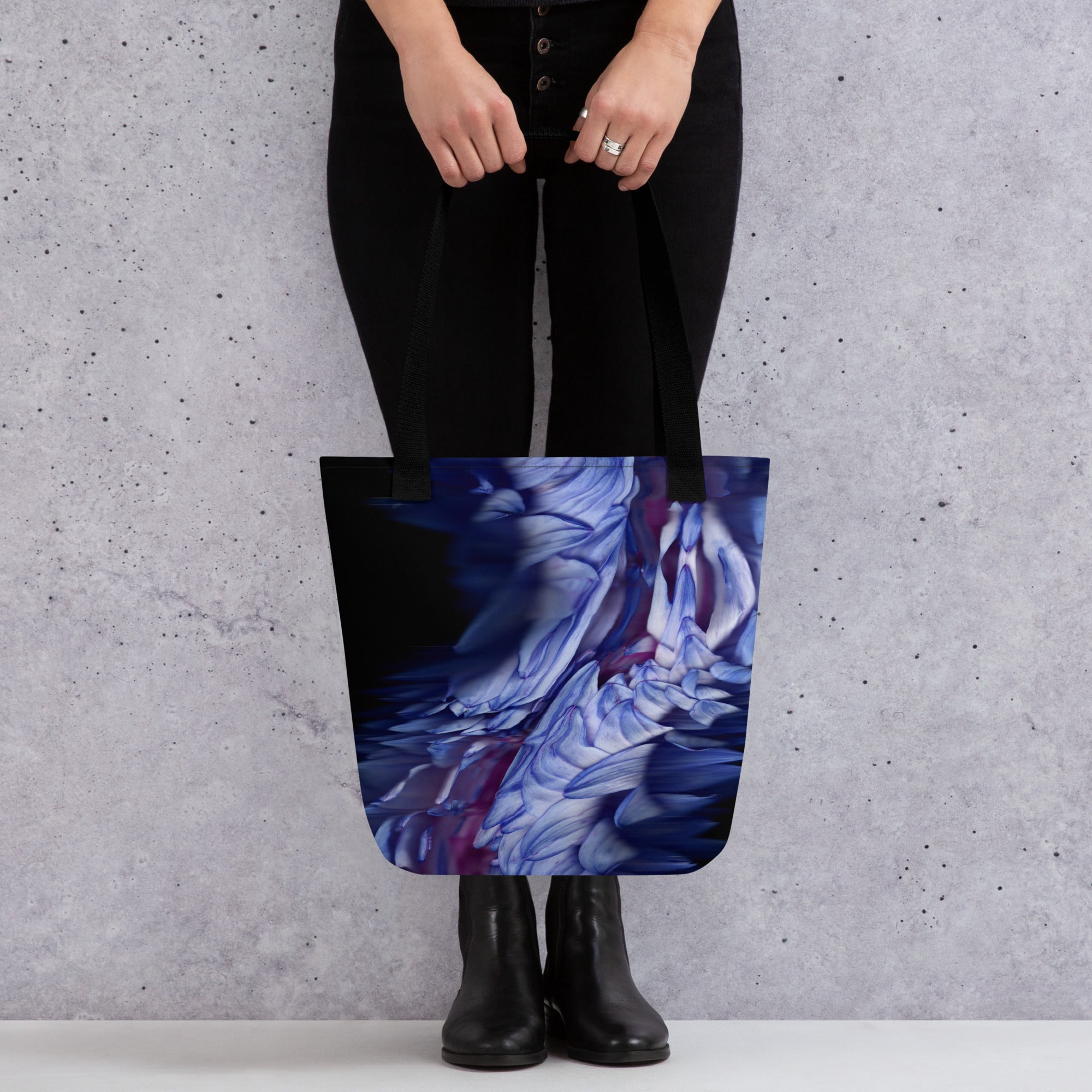 Stellar Dahlia Scanner Art Tote Bag