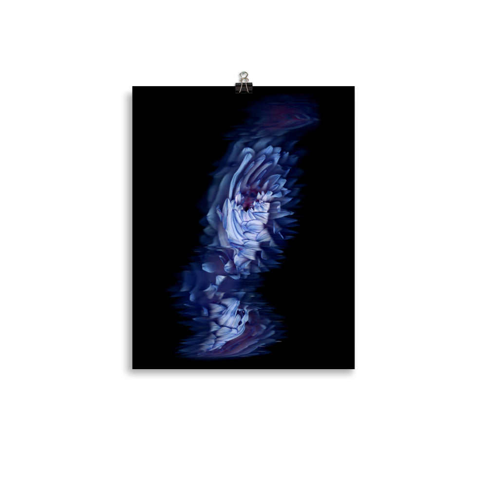 Stellar Dahlia no. 04 Scanography Enhanced Matte Photo Paper Print