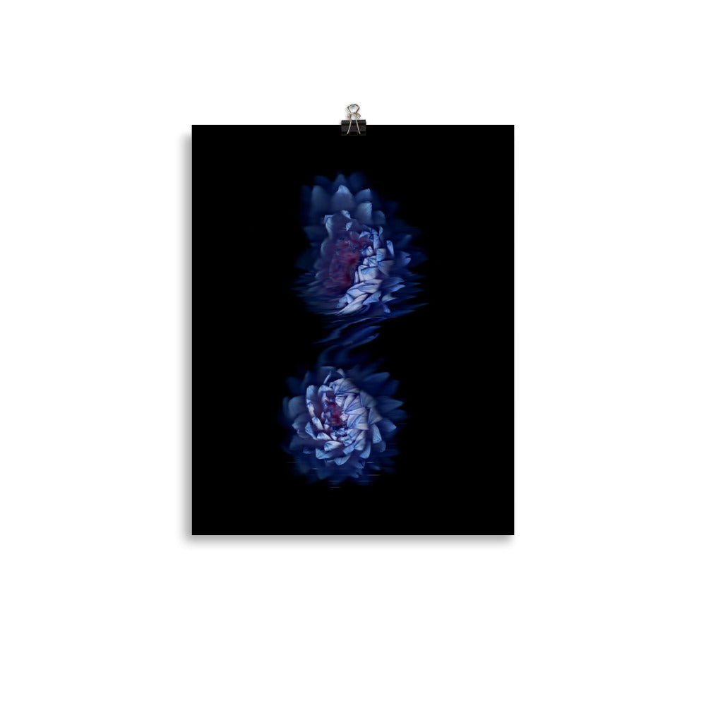 Stellar Dahlia no. 03 Scanography Enhanced Matte Photo Paper Print
