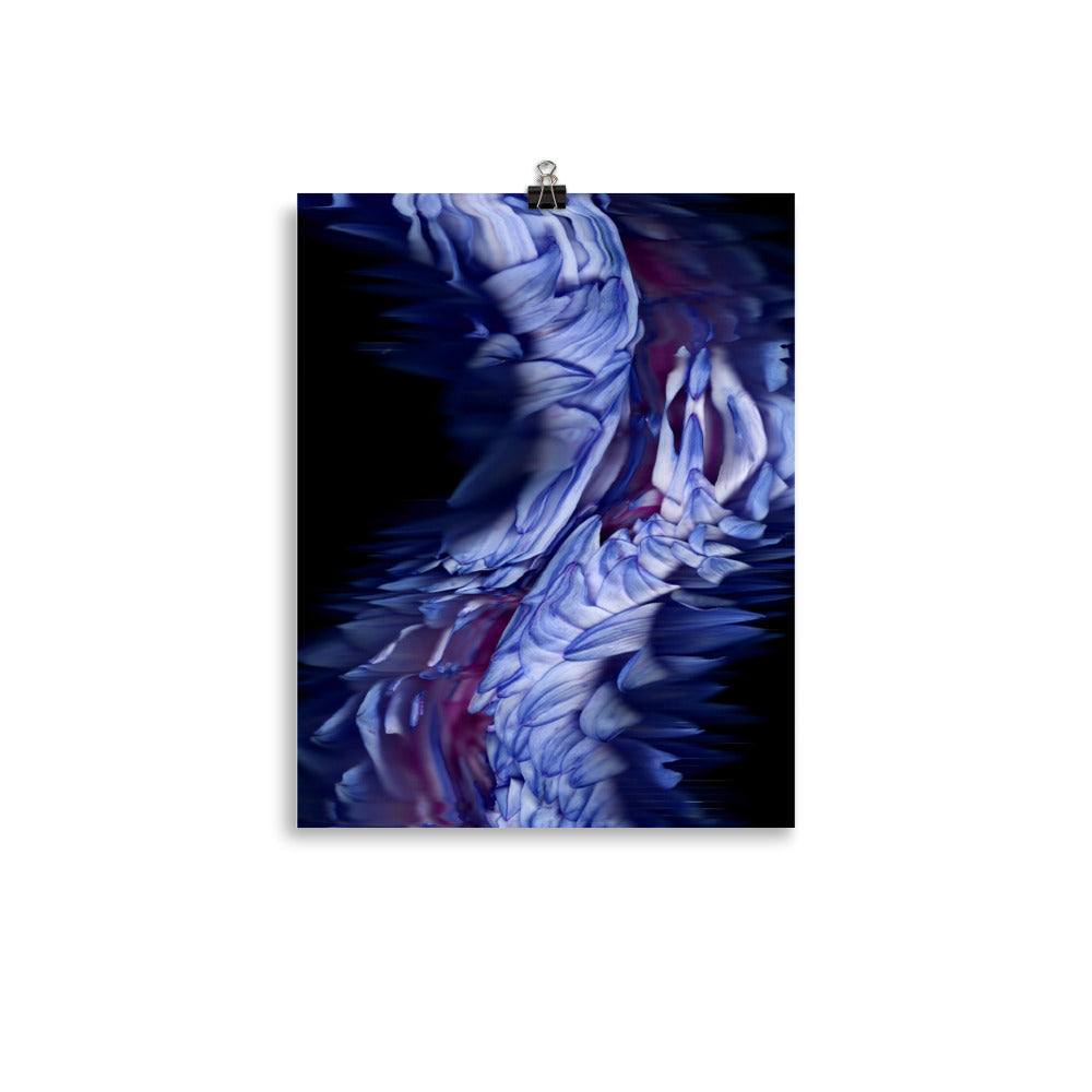 Stellar Dahlia no. 01 Scanography Enhanced Matte Photo Paper Print