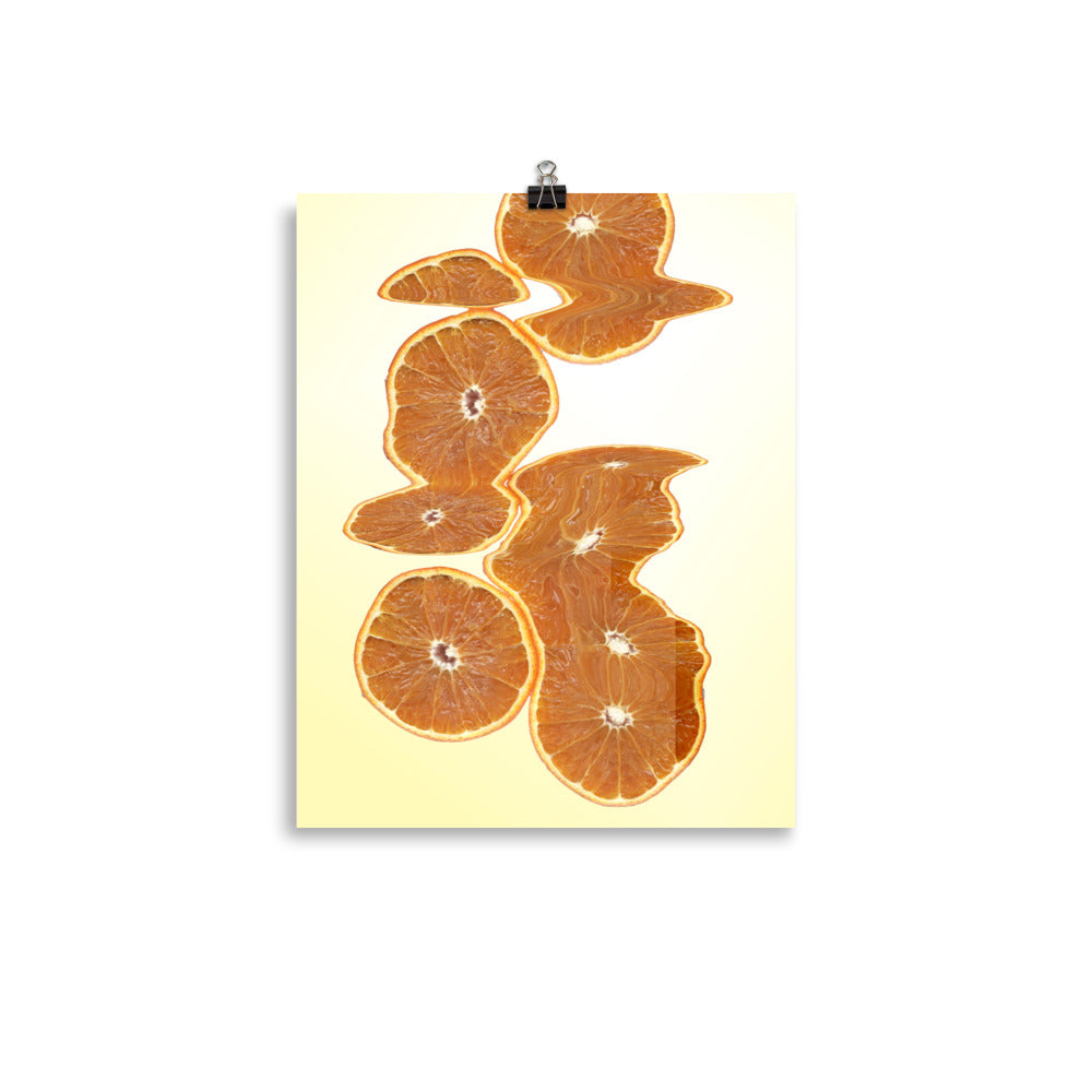 Sweet Orange Scanography Enhanced Matte Photo Paper Print