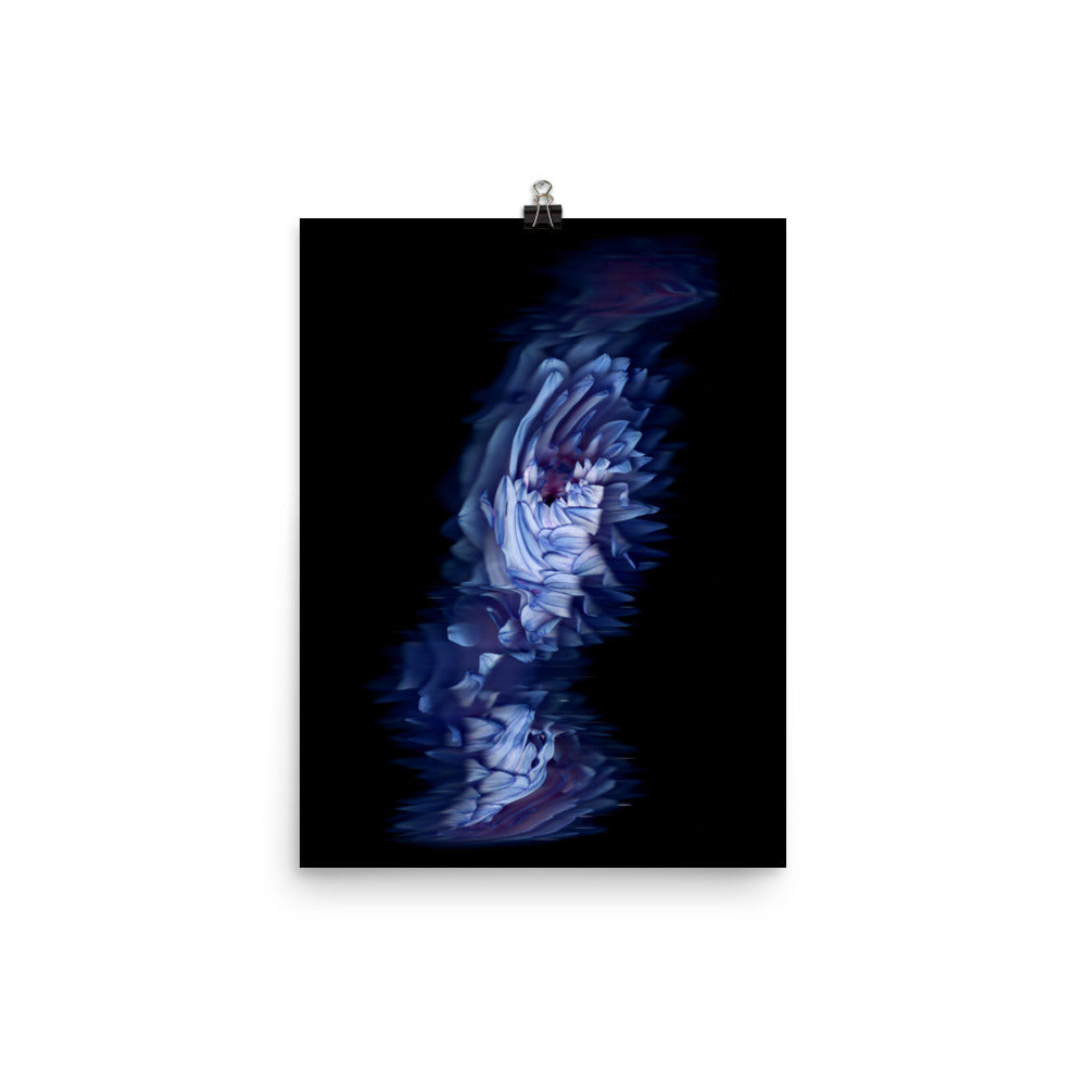 Stellar Dahlia no. 04 Scanography Enhanced Matte Photo Paper Print