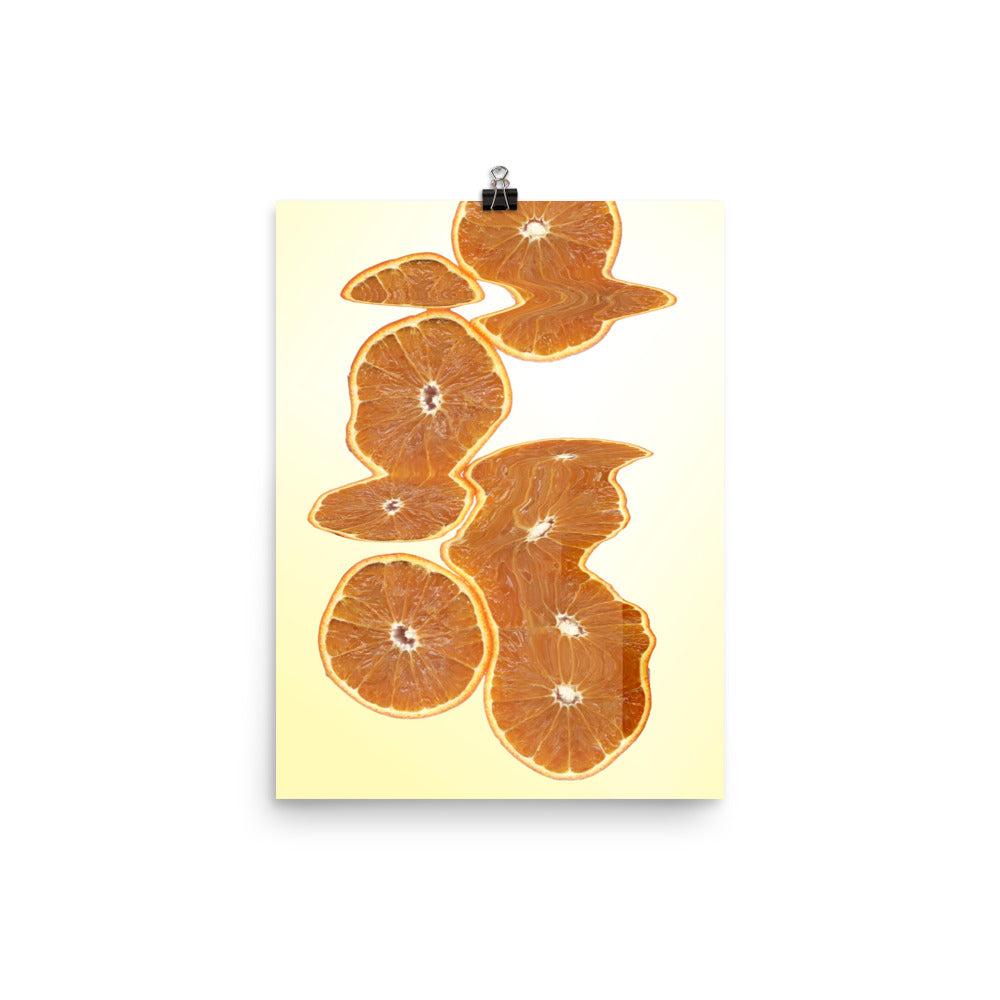 Sweet Orange Scanography Enhanced Matte Photo Paper Print