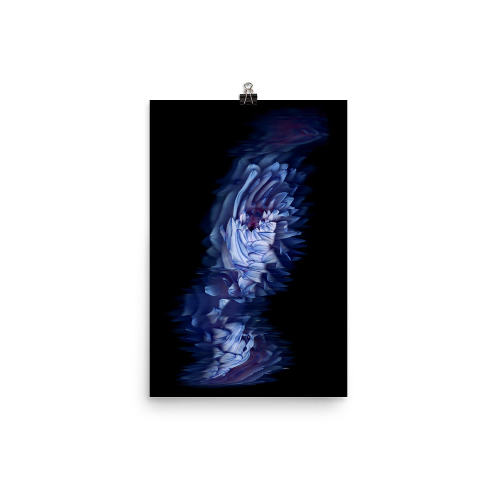 Stellar Dahlia no. 04 Scanography Enhanced Matte Photo Paper Print