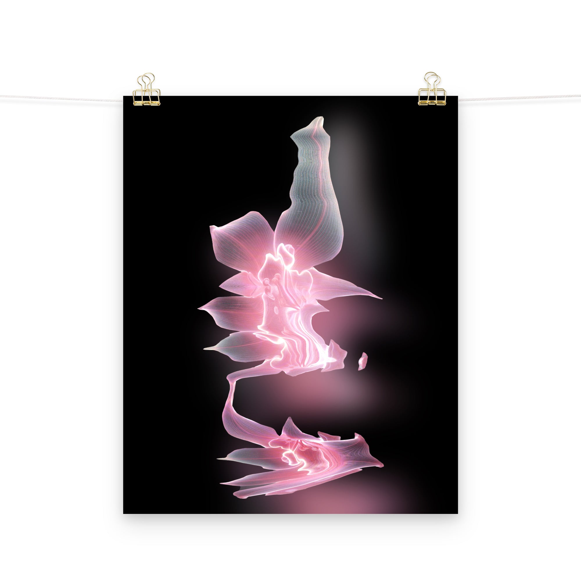 Phantom Bloom no. 7 Scanography Matte Photo Paper Print