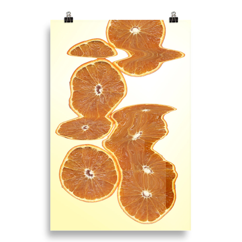 Sweet Orange Scanography Enhanced Matte Photo Paper Print