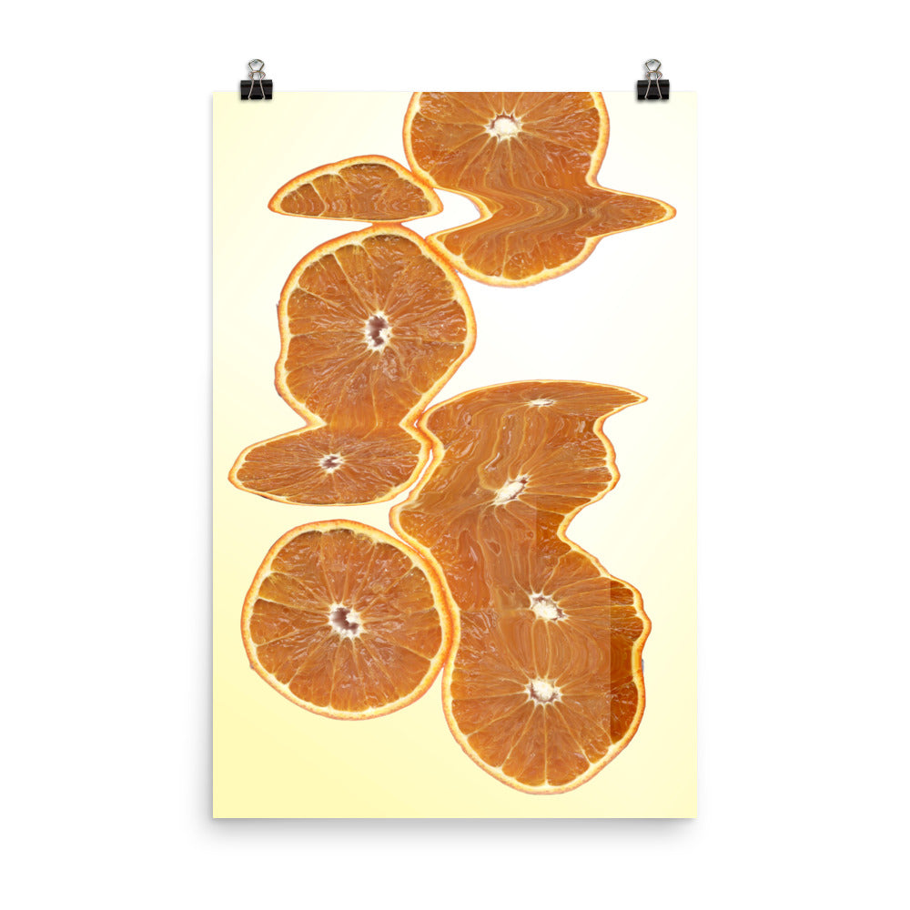 Sweet Orange Scanography Enhanced Matte Photo Paper Print
