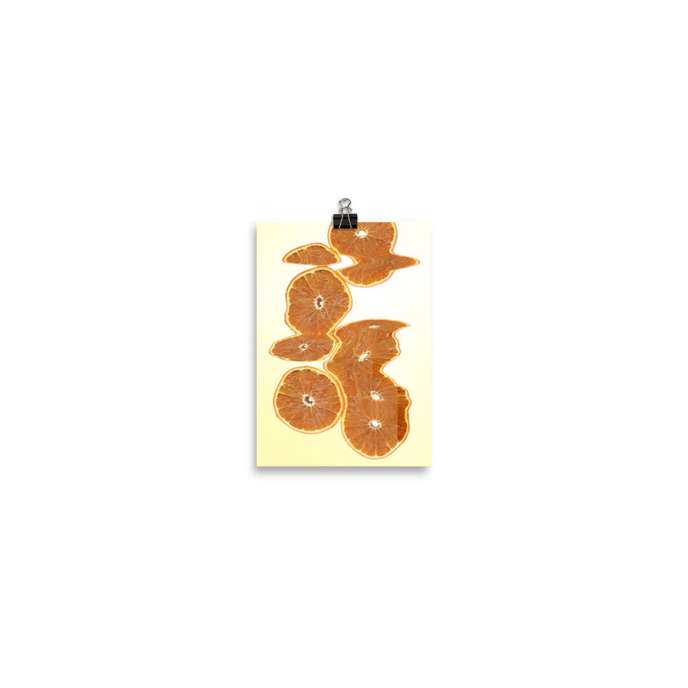 Sweet Orange Scanography Enhanced Matte Photo Paper Print