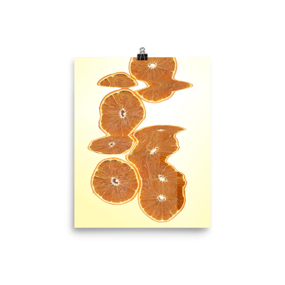 Sweet Orange Scanography Enhanced Matte Photo Paper Print