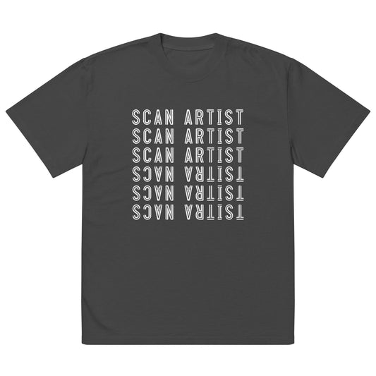 SCAN ARTIST Oversized Faded T-Shirt