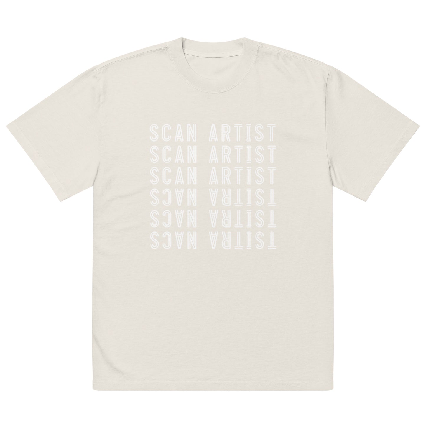 SCAN ARTIST Oversized Faded T-Shirt