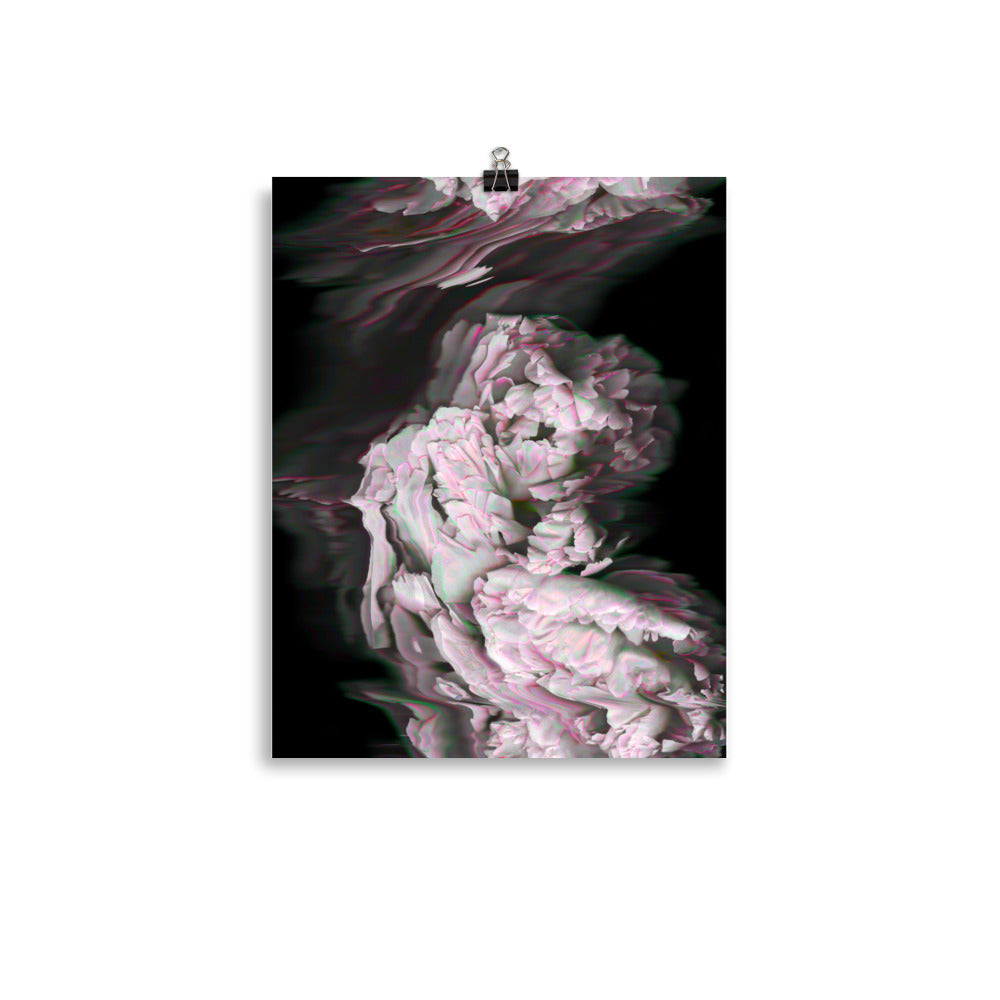 Neon Peony Scanography Premium Luster Photo Paper Print