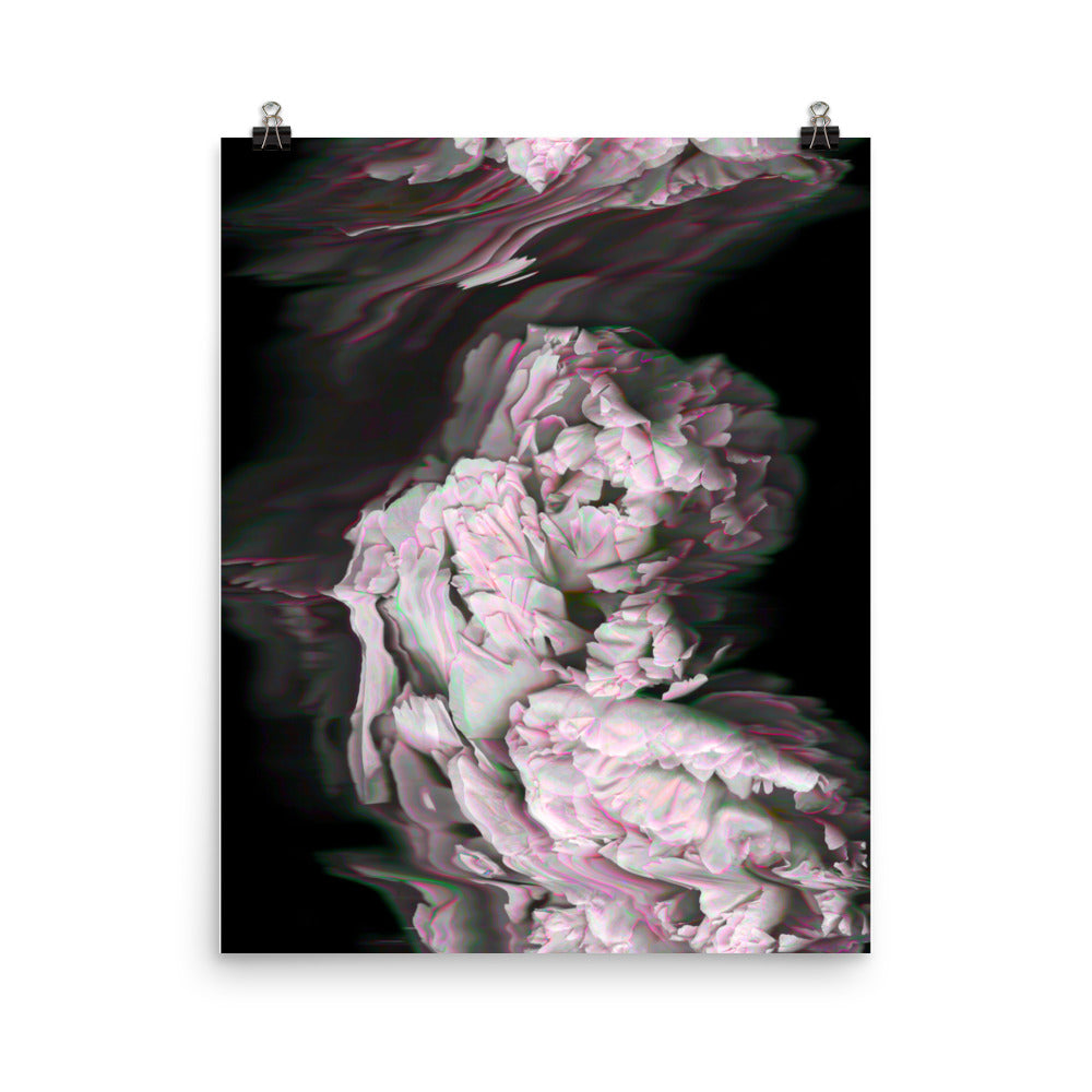 Neon Peony Scanography Premium Luster Photo Paper Print
