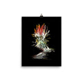 Rainbow Chrysanthemum no. 02 Scanography Premium Luster Photo Paper Print