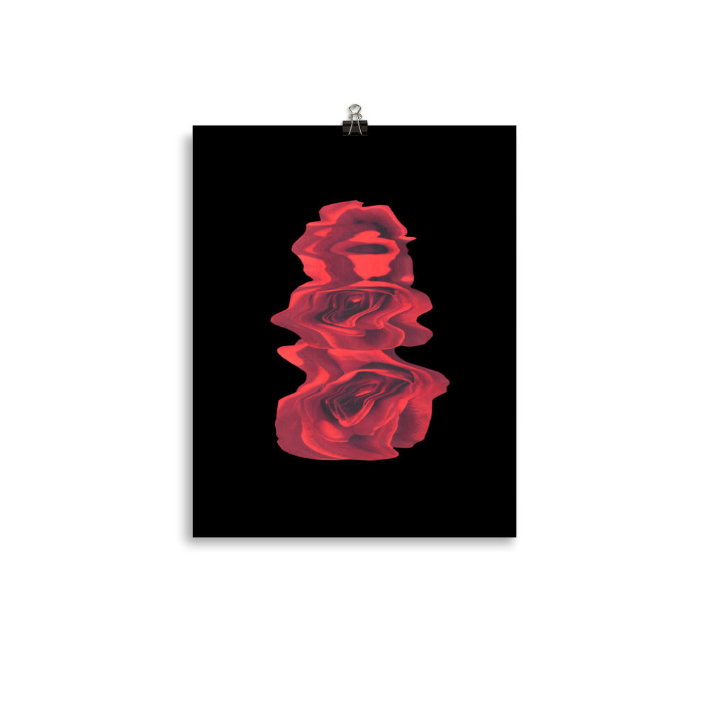 Rose Collection - no. 3 Scanography Matte Photo Paper Print