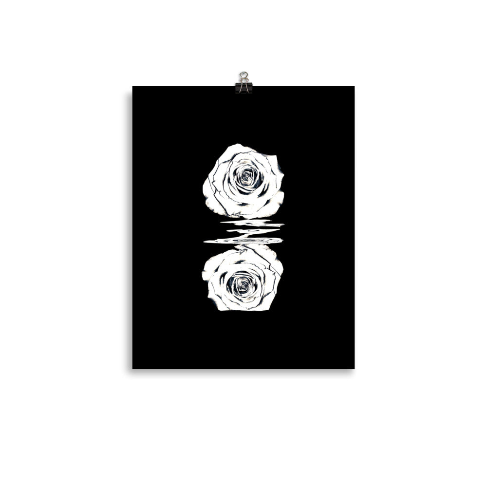 Silver Rose Collection no. 2 Scanography Matte Photo Paper Print