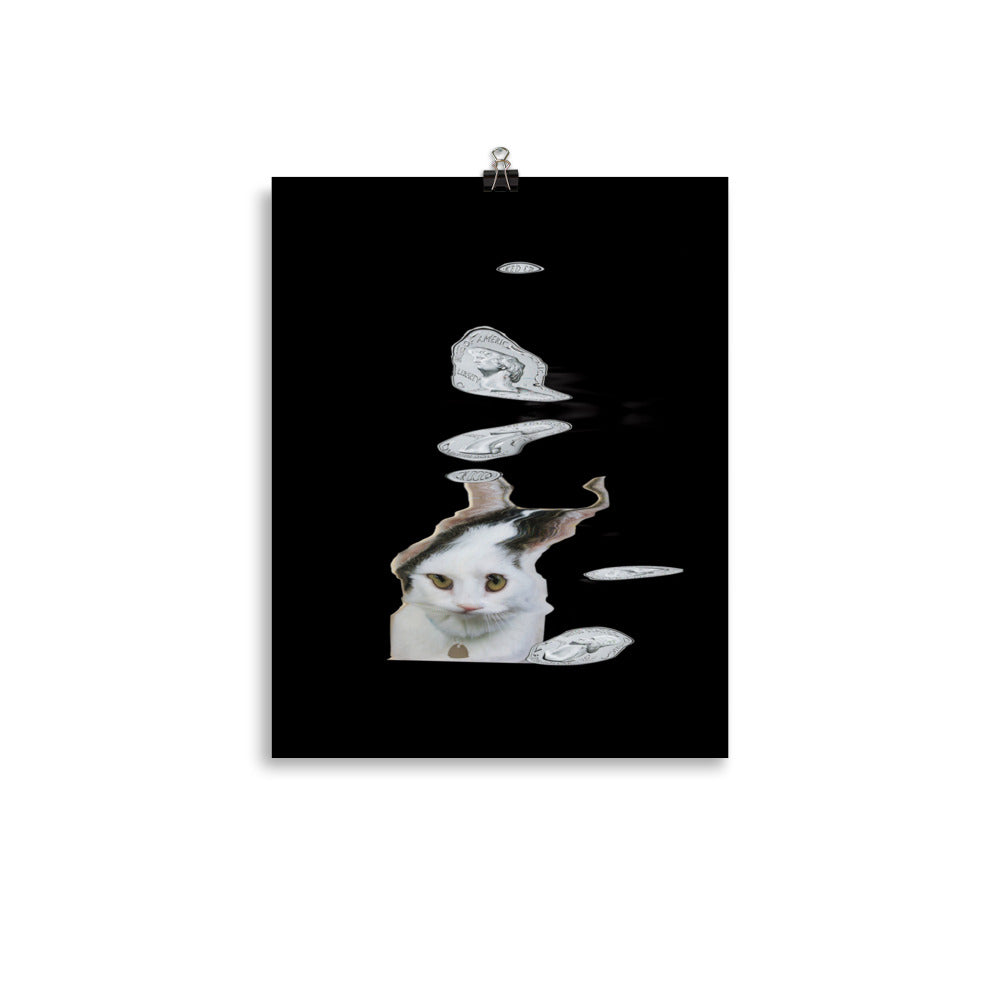 Wednesday Cat Scanner Art Matte Print