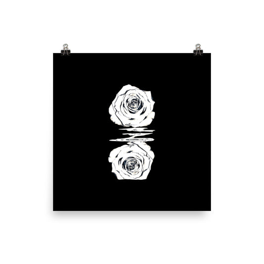 Silver Rose Collection - no. 2 Scanography Matte Photo Paper Print
