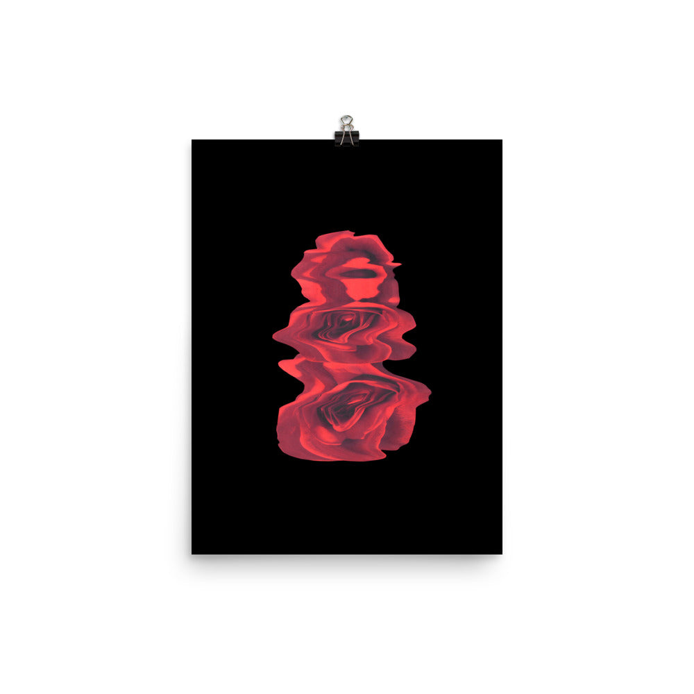 Rose Collection - no. 3 Scanography Matte Photo Paper Print