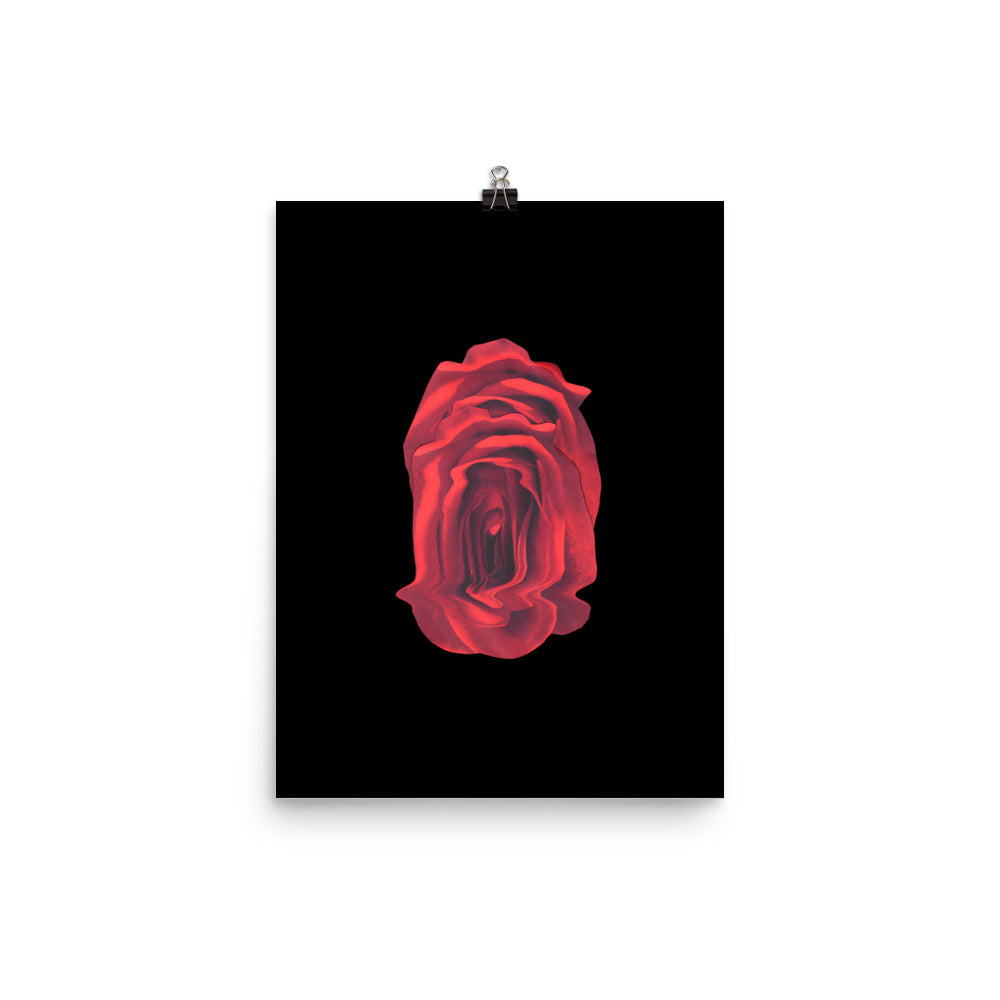 Rose Collection - no. 4 Scanography Matte Photo Paper Print