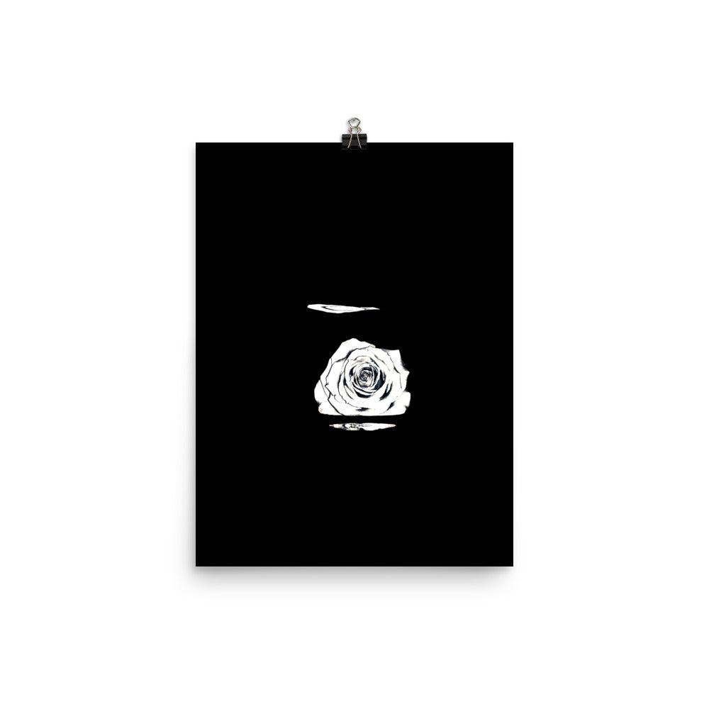 Silver Rose Collection no. 5 Scanography Matte Photo Paper Print