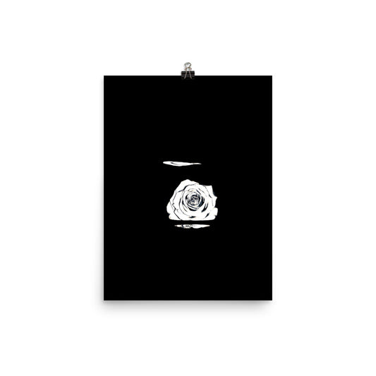 Silver Rose Collection - no. 5 Scanography Matte Photo Paper Print