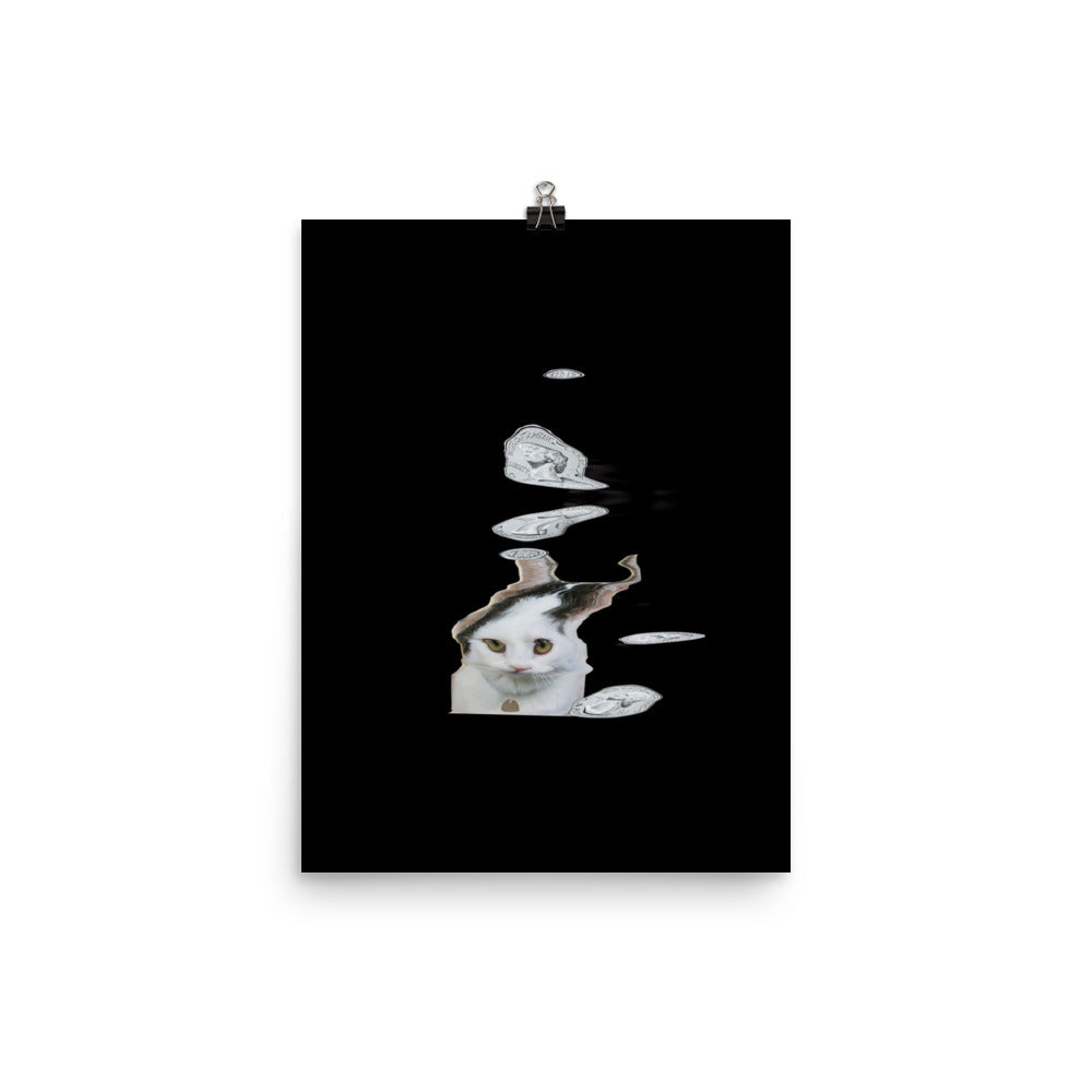 Wednesday Cat Scanner Art Matte Print