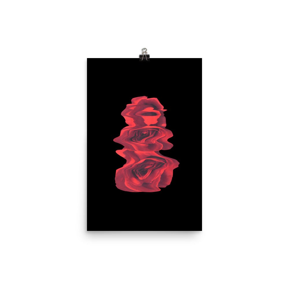 Rose Collection - no. 3 Scanography Matte Photo Paper Print