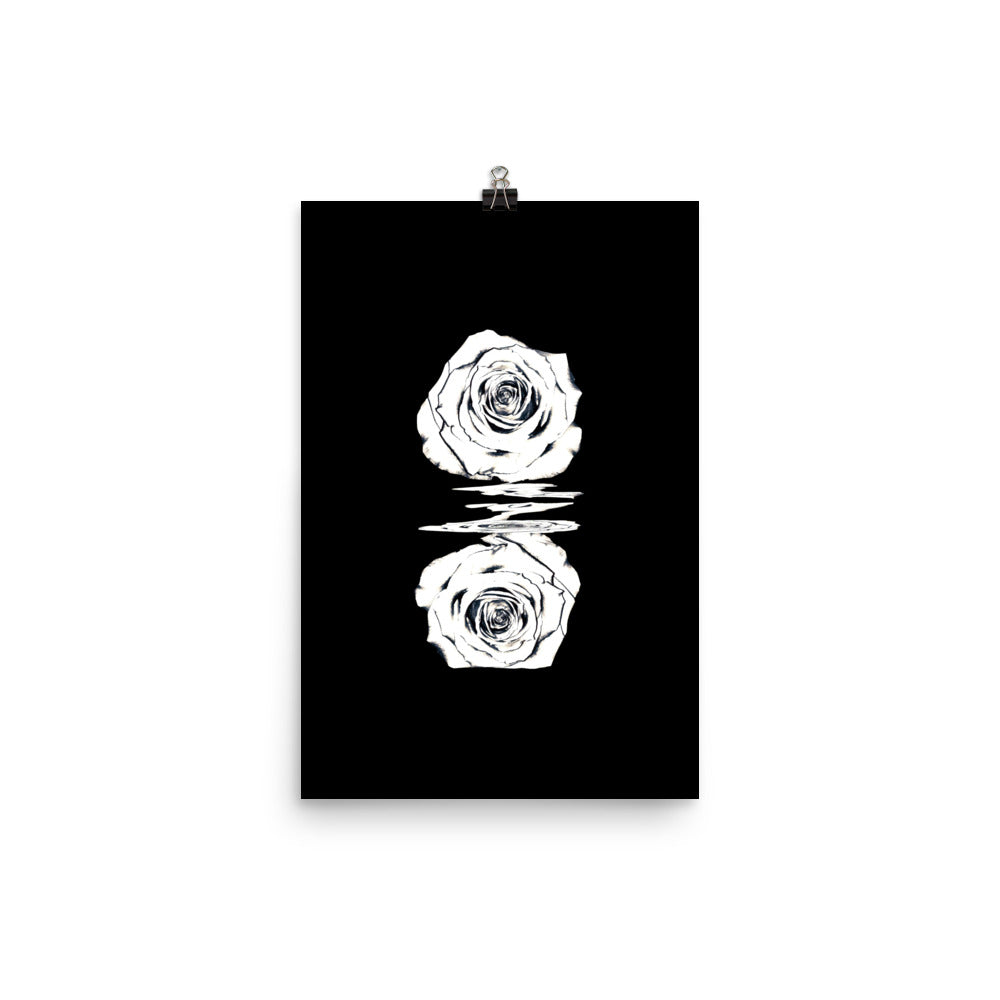 Silver Rose Collection no. 2 Scanography Matte Photo Paper Print